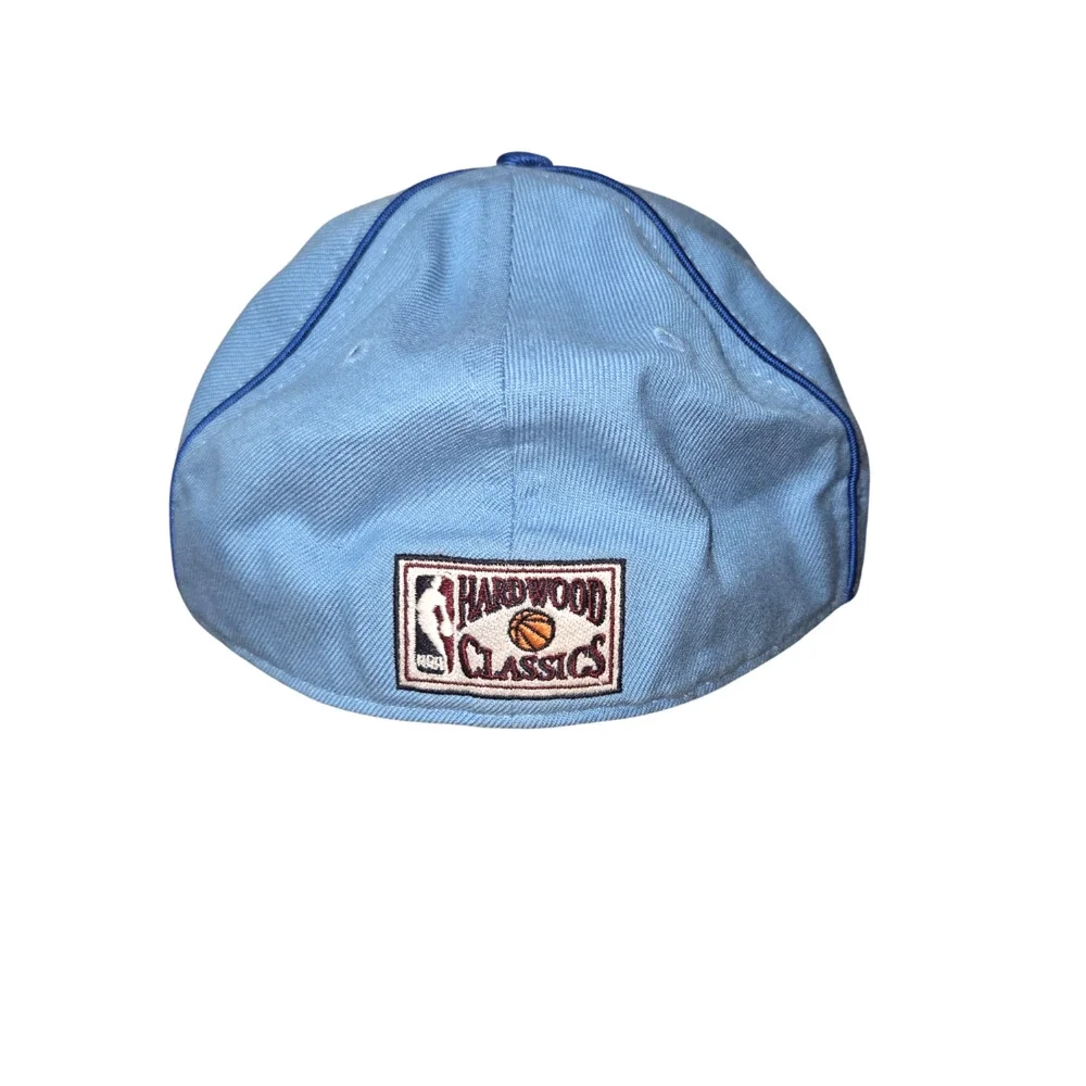 NBA Sacramento Kings Hardwood Classics Fitted Cap Mens M 7 1/4 Blue White Hat